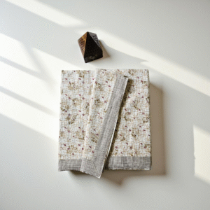 top sheet cotton single bedsheet pair – elegant floral print | pack of 2