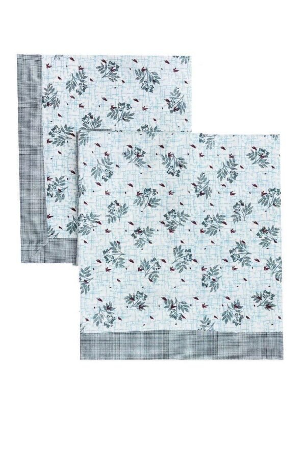 floral blue bedsheet pair