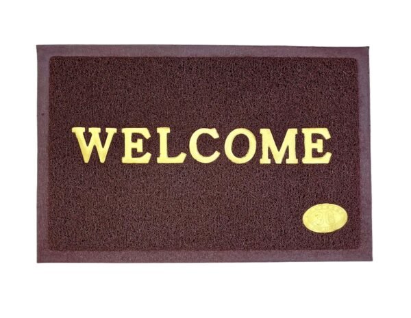 luxeheavenly premium welcome door mat – brown color – anti skid & durable (36 size)