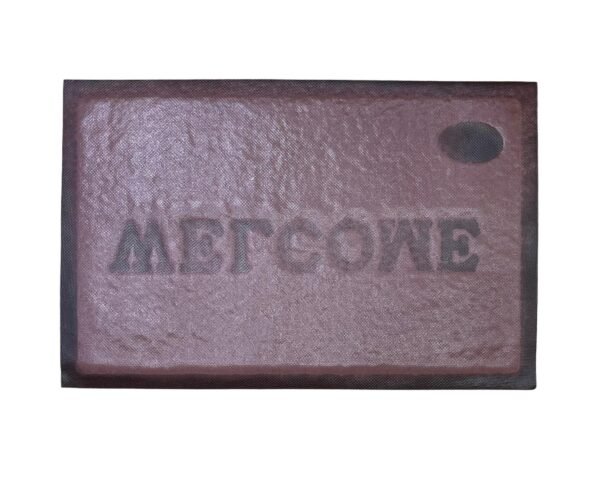luxeheavenly premium welcome door mat – brown color – anti skid & durable (36 size)